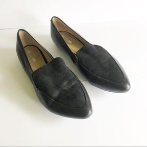 Geox Shoes Respira Black Leslie Loafer Leather Flat Almond Toe
